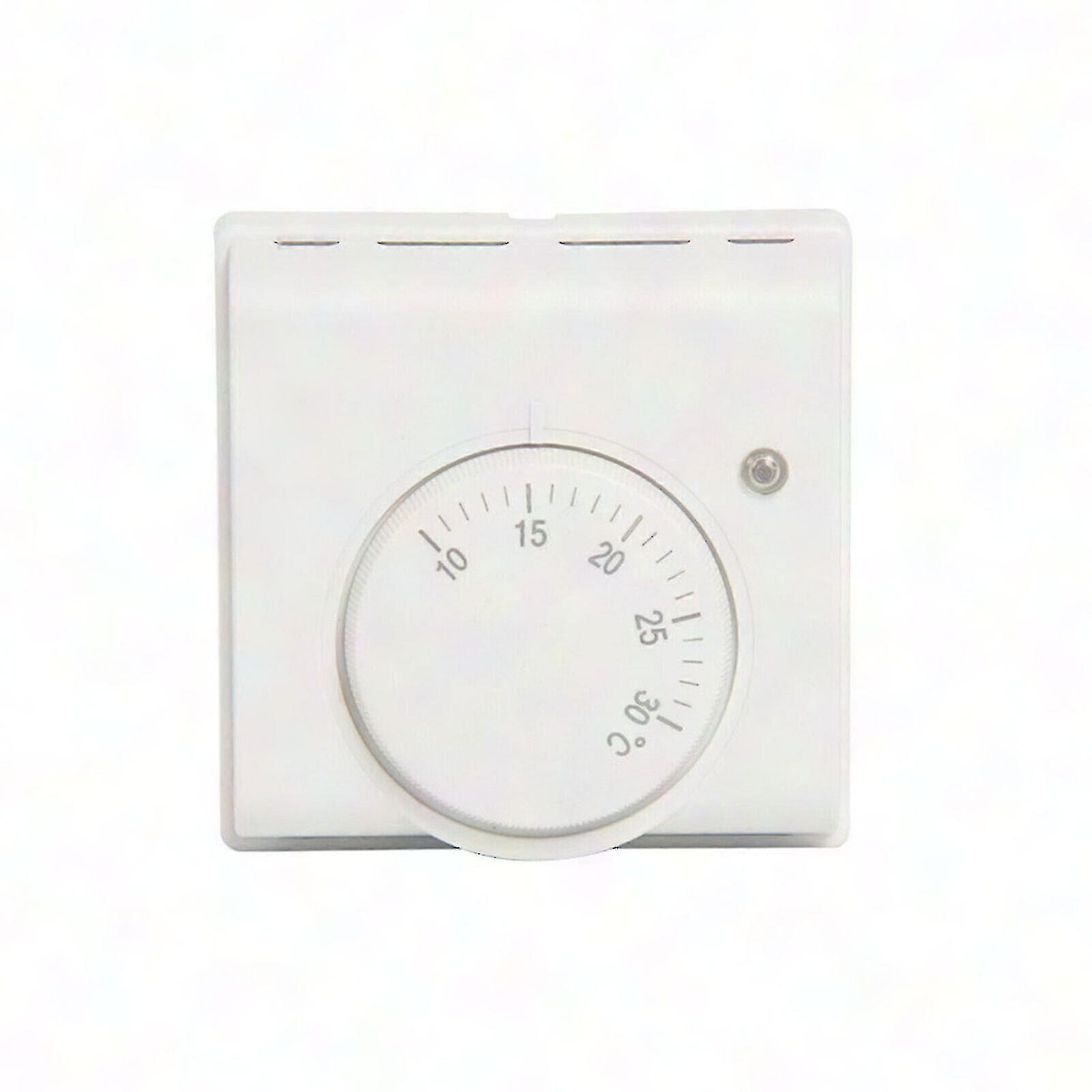 Durable Home White Mechanical Thermostat for Central Heating Room Temperature Control