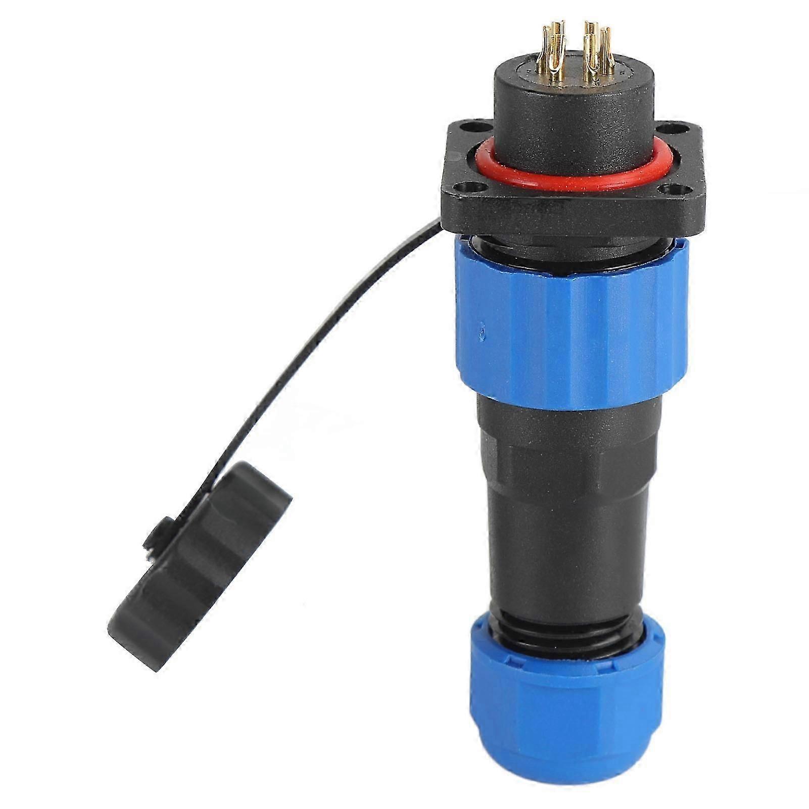 IP68 Waterproof Plug Socket Square Aviation Power Connector Industrial Terminal Adapter SP166 Pin (250V 5A)