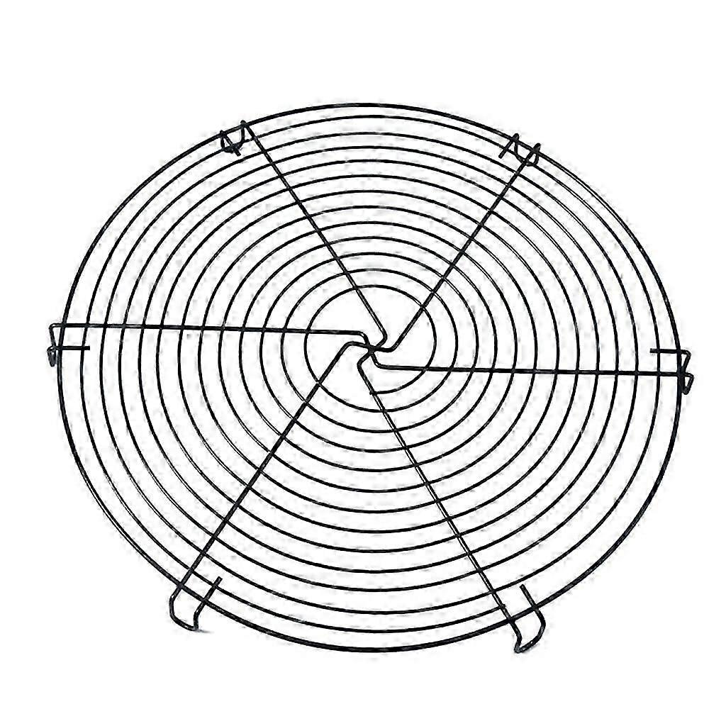 Practical Round Cake Cooling Rack - Durable Mesh Design for British Baking Enthusiasts