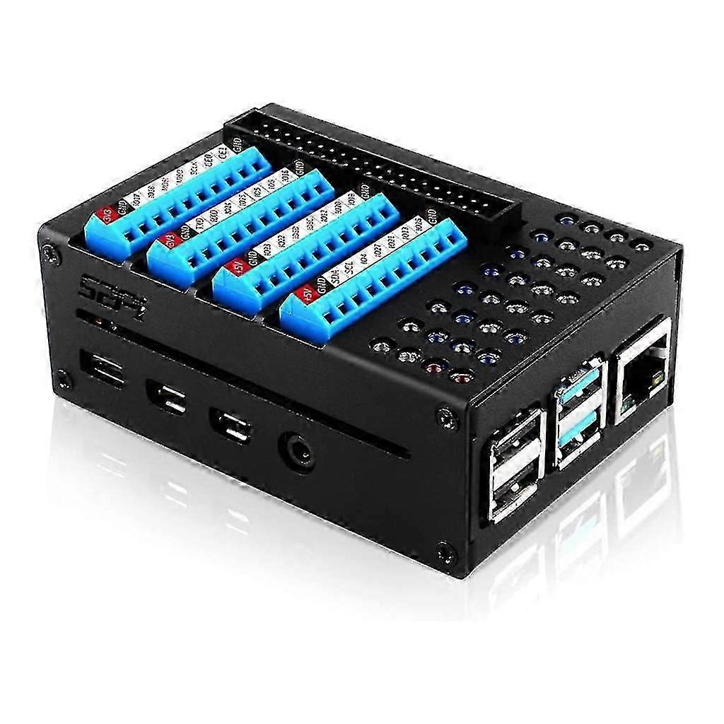 Case Enclosure For Raspberry pi 4B GPIO Light Module Breakout Expansion Board