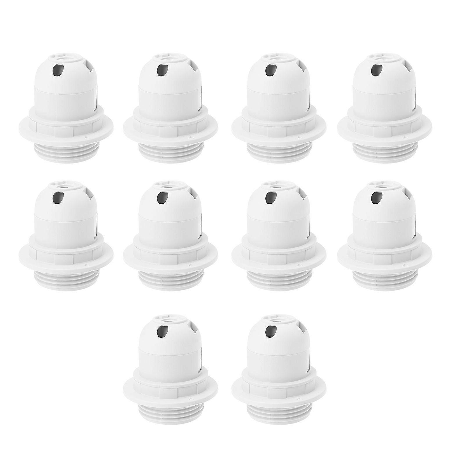 10Pcs E27 Bulb Socket 250V Lamp Holder Plastic Lamp Bases Lamp Accessories