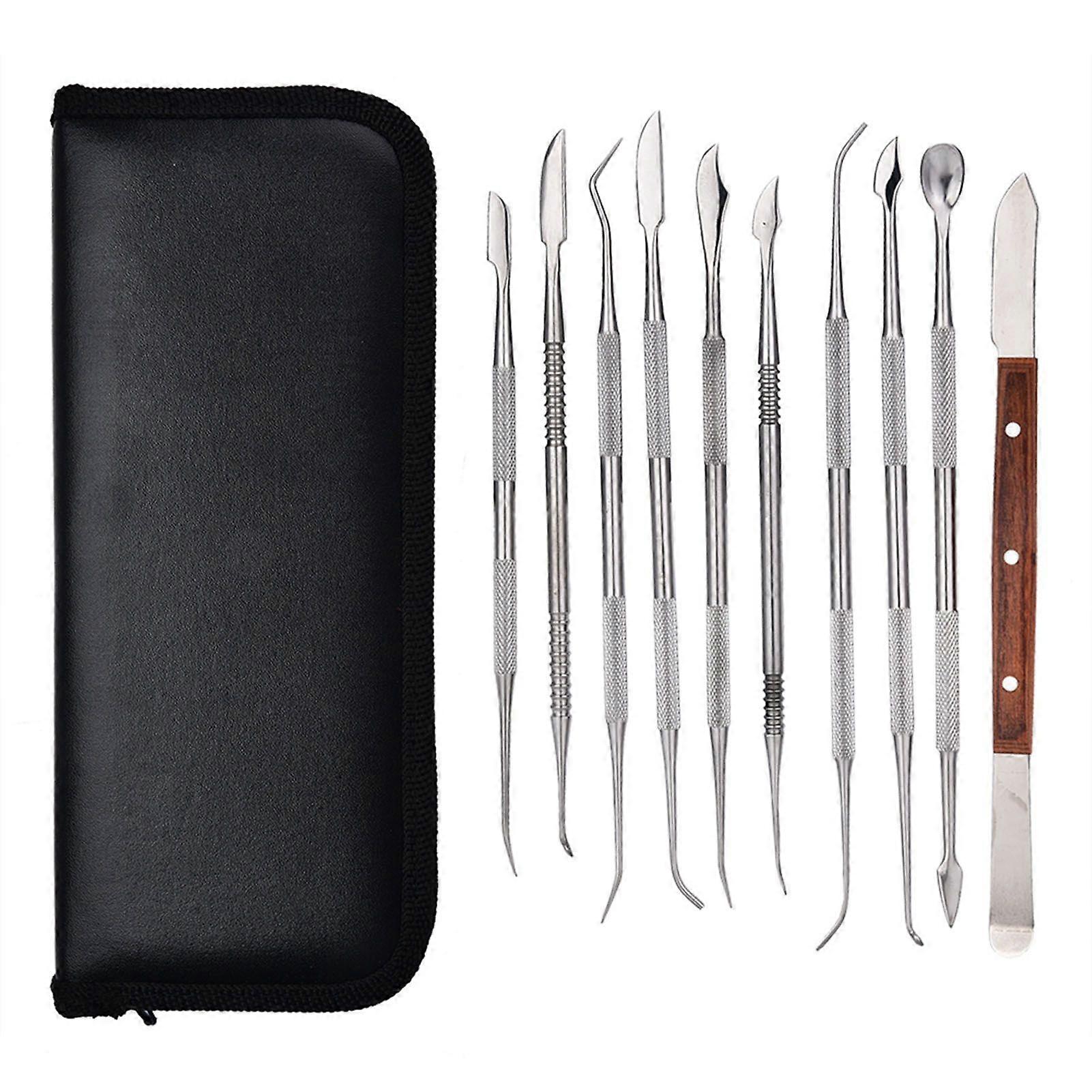 10pcs/set Portable Metal Sculpture Kit Jewelry Decoration Wax Carving Tool Set
