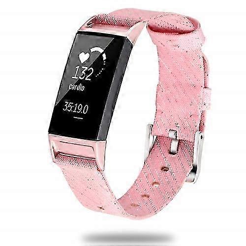 For Fitbit Charge 3 Watch Nylon Canvas Strap Plastic Connector Leng...
