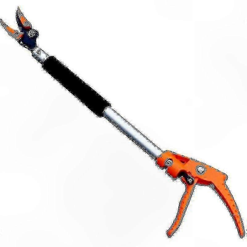 Telescopic Long Reach Pruning Shears, Adjustable Gardening Tool for Tree Trimming and Lawn Cutting