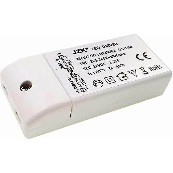 Input: 220-240V Output: DC 12V 1.25A DC 15W, LED lamp transformer, driver switch, constant voltage power supply - DENUOTOP