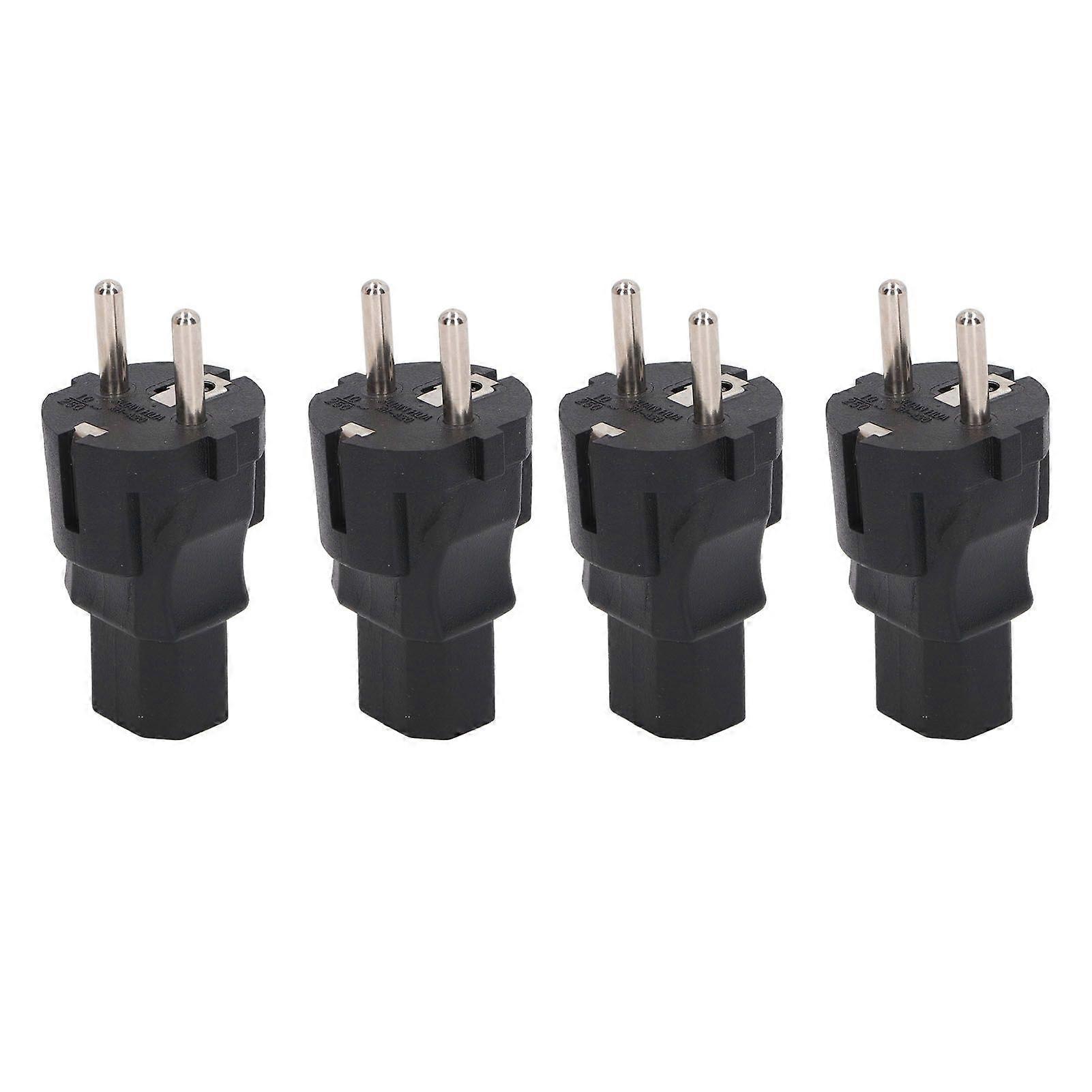 4PCS  2 Slot Plug to IEC320 C13 Power Adapter Professional  to C13 Power Plug Adapter for Laptop Printer