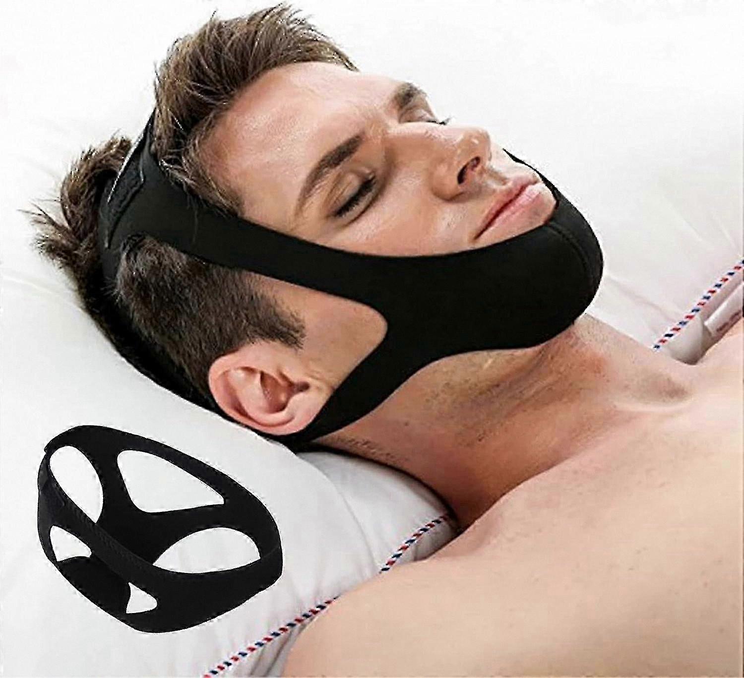 Snoring Reduction Chin Strap - Comfortable Sleep Aid for Quiet Nights