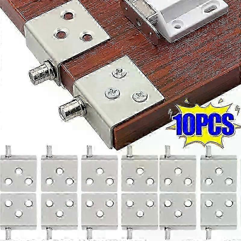 10/2Pc Concealed Hinges Invisible Cabinet Up and Down Door Pivot CT...