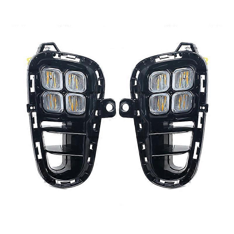 Applicable LED DRL Daytime Running Light Fog Light Turn Signal Light Driving Lamp Headlight Foglamp For Kia RIO 2017 2018 2019 2020