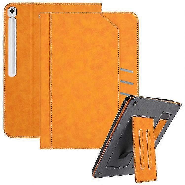 Auto Wake Sleep PU Leather Stand Case with Wallet & Hand Strap for Samsung Galaxy Tab S10 FE+ Tablet Cover