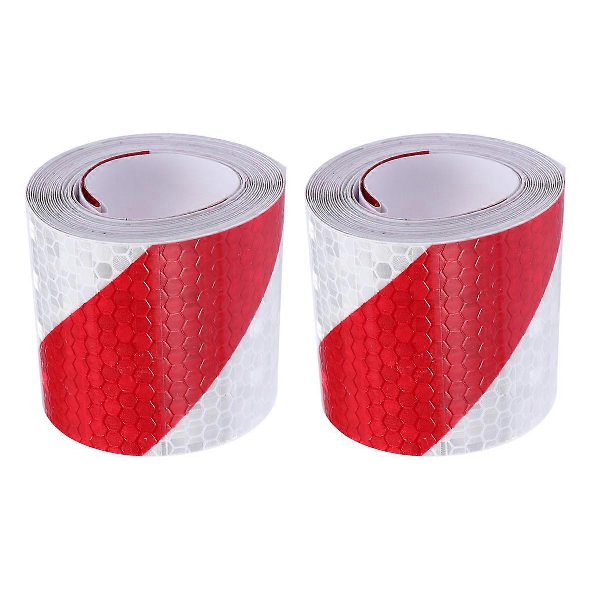 Reflective Tape Safety Tape for Warning Use 2 Rolls Car Train