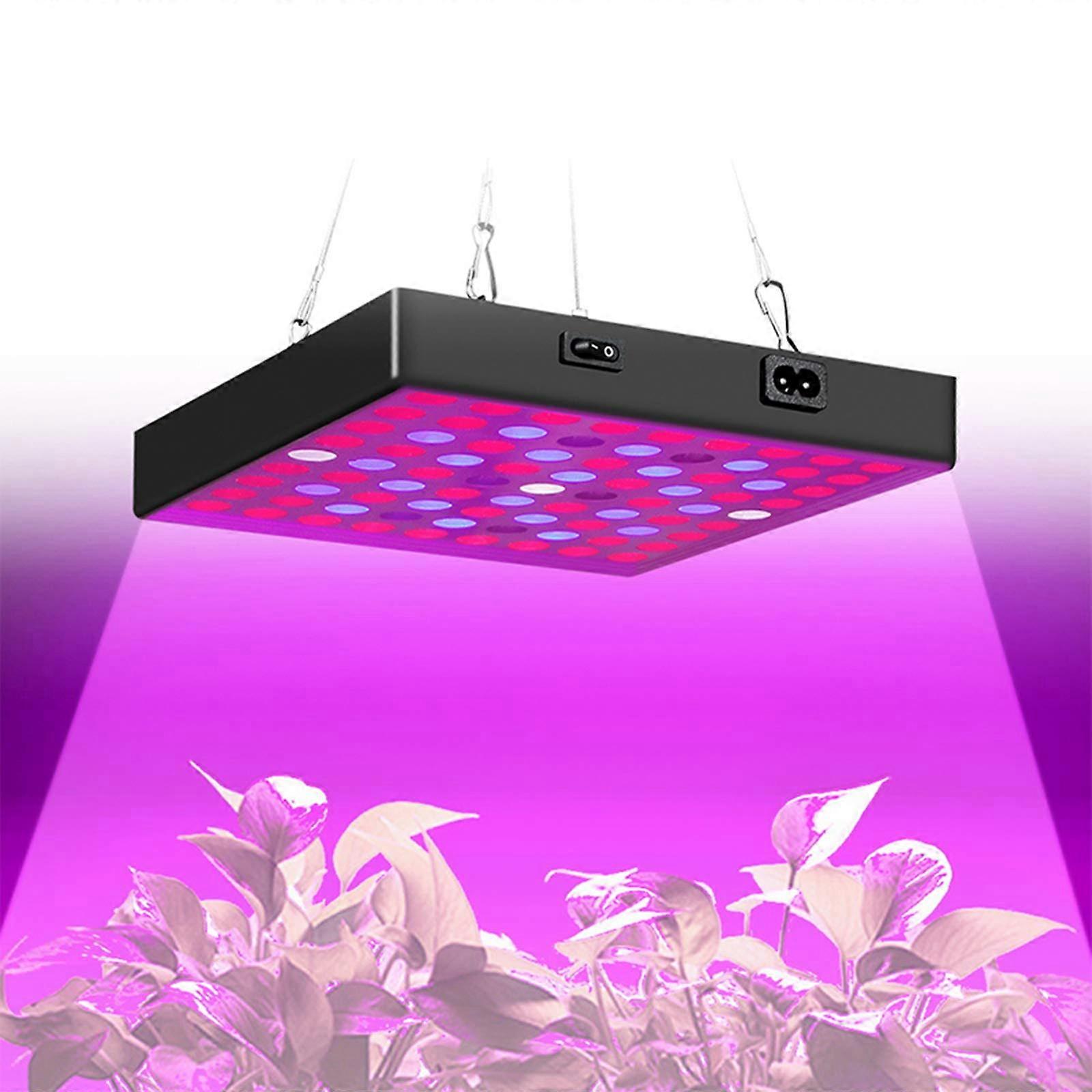 50/80W LED Grow Light Full Spectrum Plant Grow Lamp With Red Blue White IR Light Hanging For Seedlings Cultivation 81LED