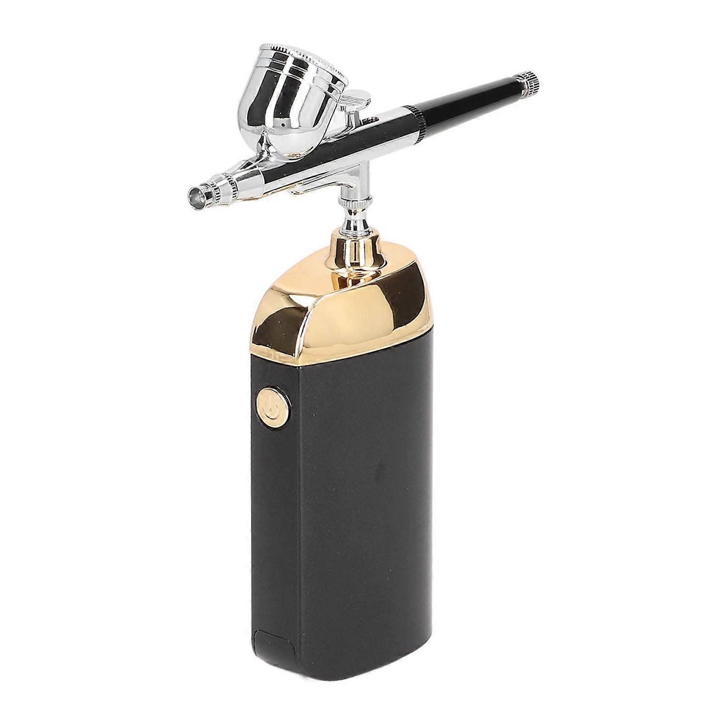 Painting Portable Air Brush Set, 2-11PSI Airbrush Multi Function Oxygen Facial Airbrush Set with Compressor, USB Charging Facial Mist Sprayer for Make