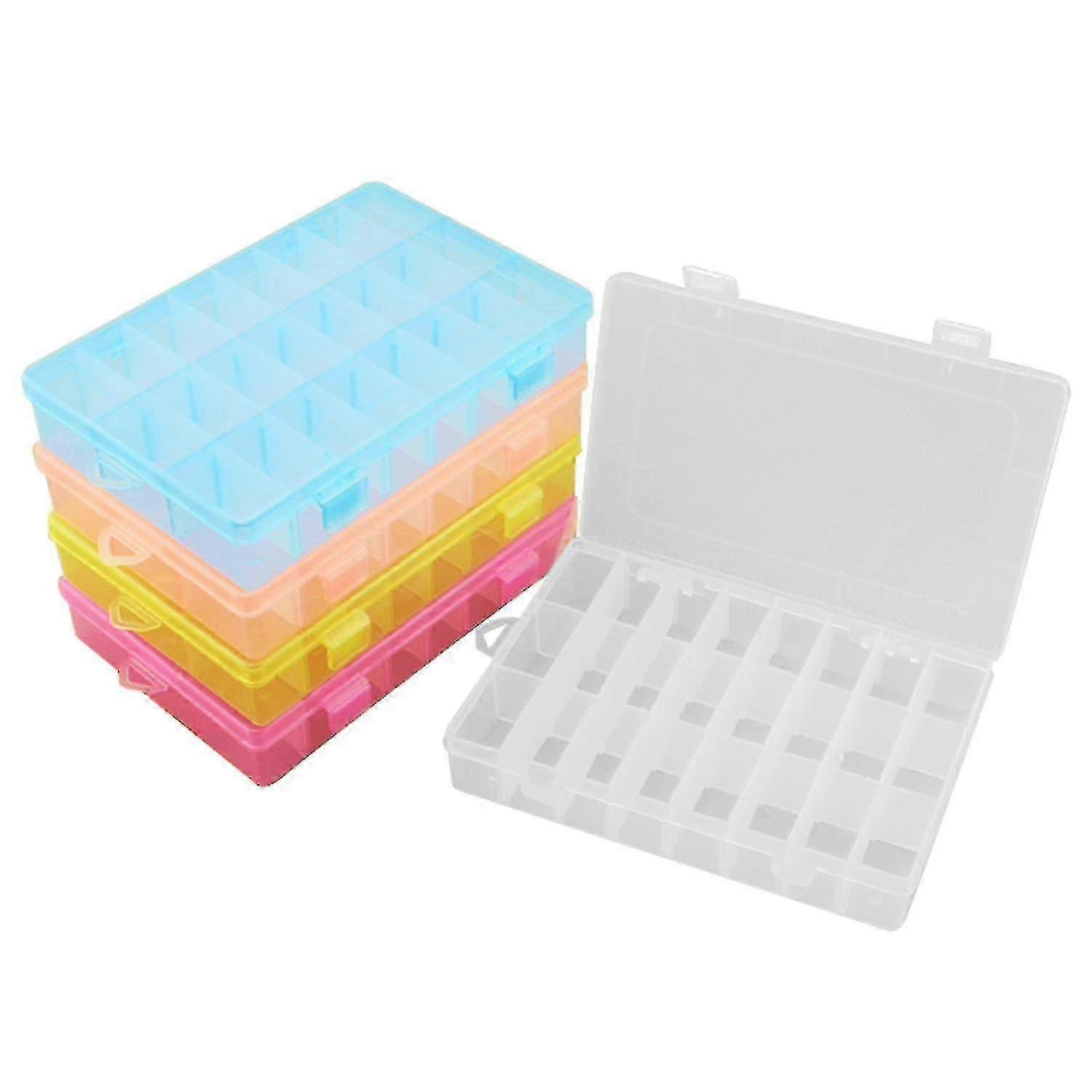 Pieces/Set 24 compartment storage box adjustable plastic box