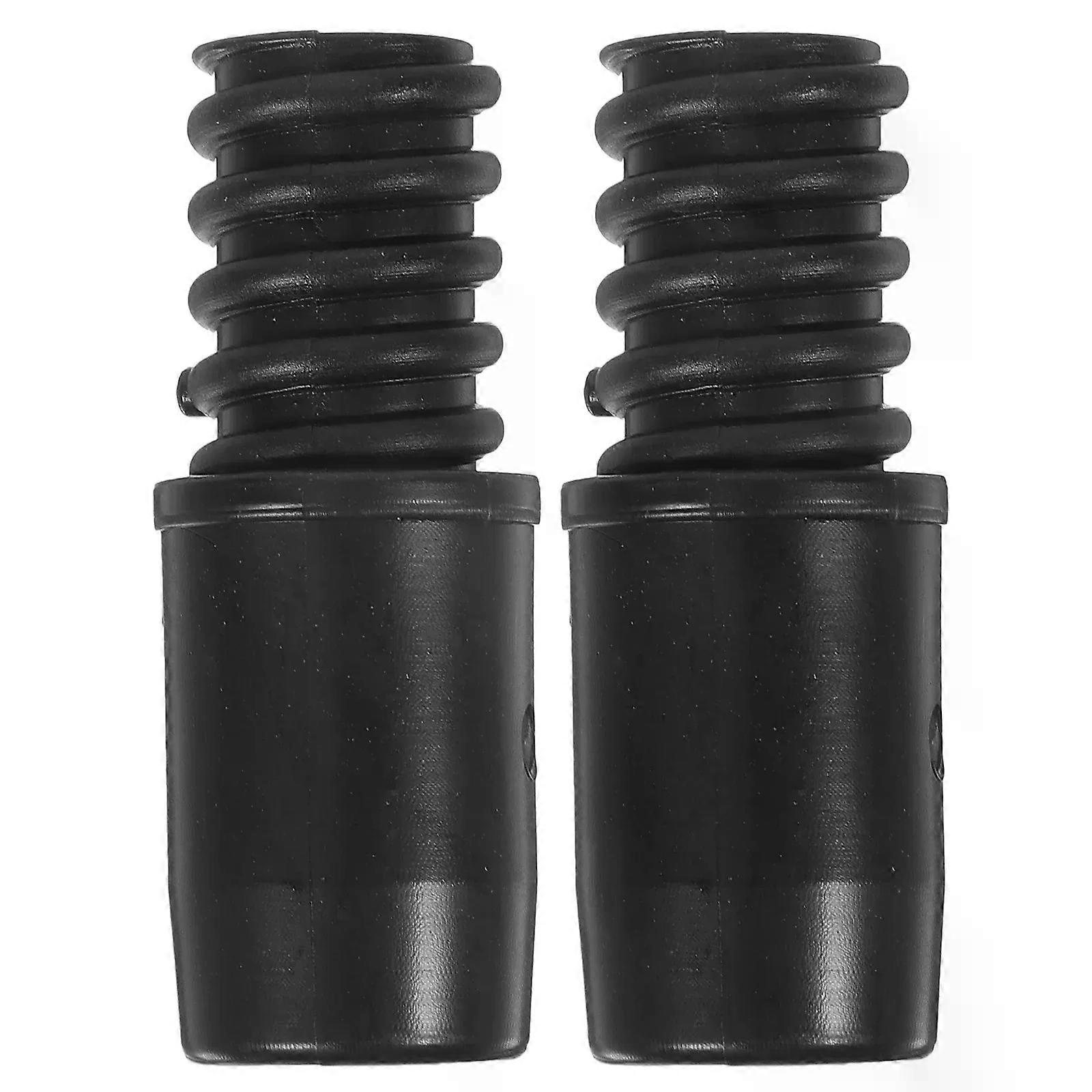2Pcs Threaded Connector For Extension Broom Mop Brush Handle Metal Pole Attachments Plastic Ends Broom Handle Threaded End