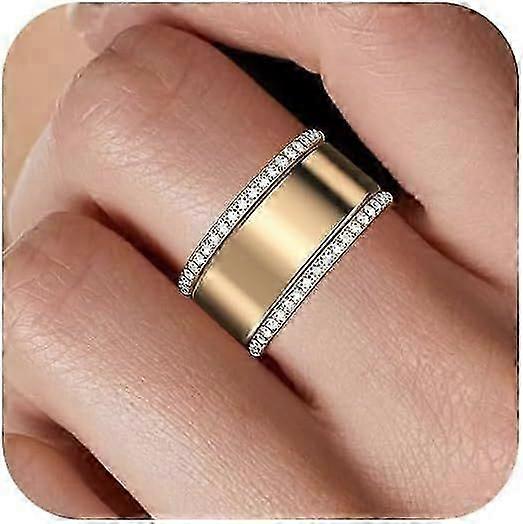 2-pack 14k guldpläterad stapling för Oura Ring Gen 4/oura Ring Gen 3, Cubic Zirconia Simulerad Diamant Oura Stack för kvinnor