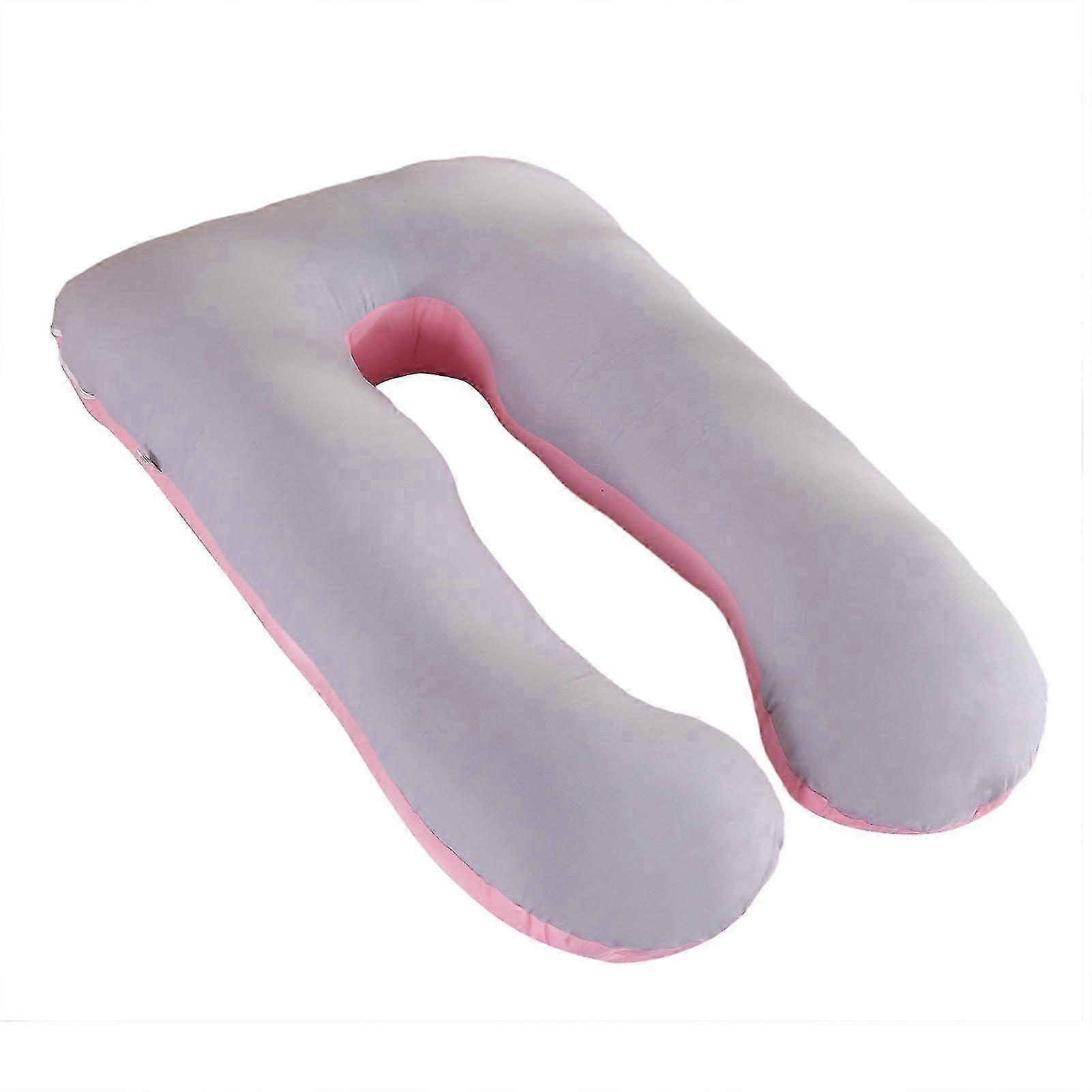 Cotton U-Shaped Maternity Pillowcase Washable Side Sleeper Pillow Cover [PB]
