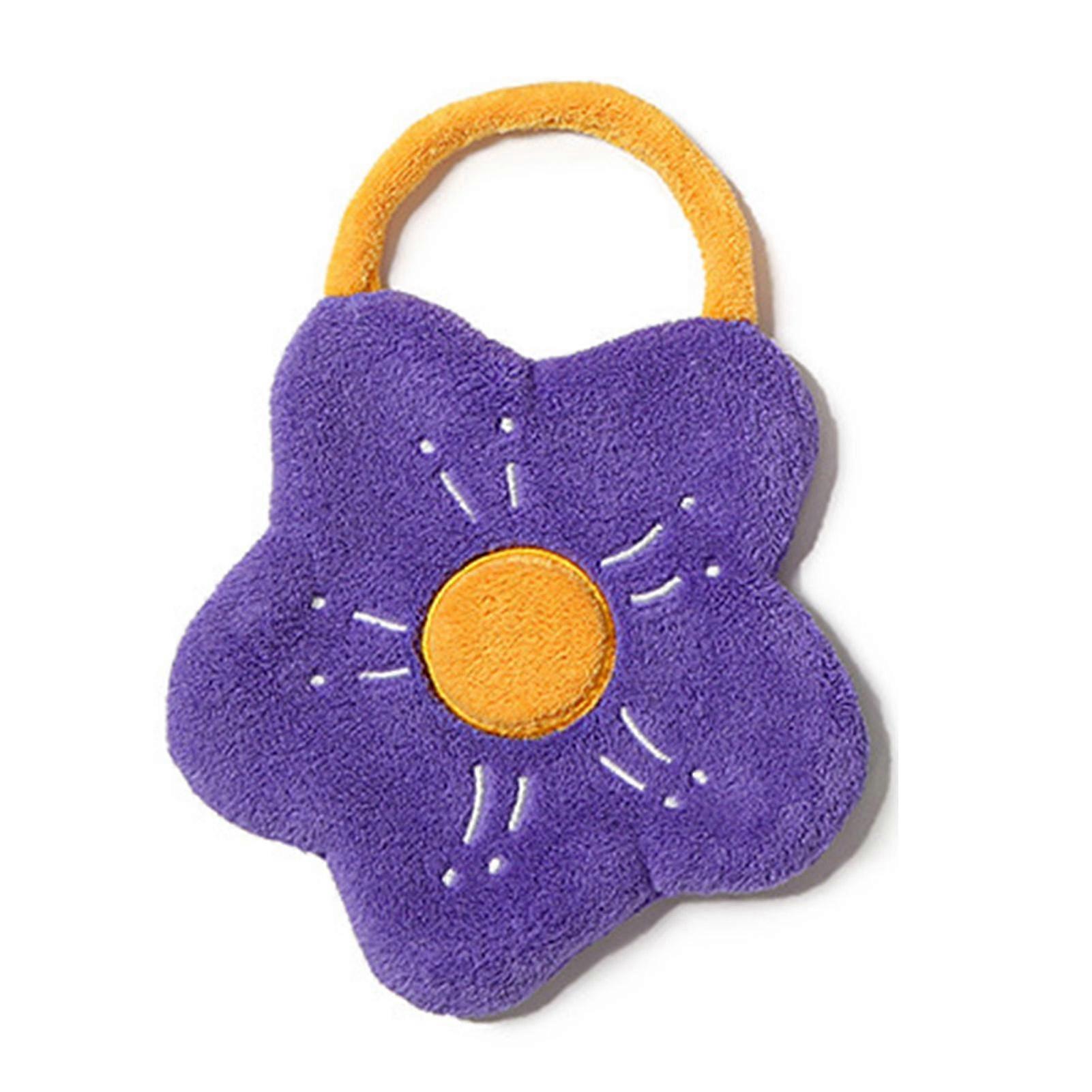 Towel Double Layer Coral Fleece Flower Shape Strong Absorption Ability Soft Hanging Hand Towel 2025