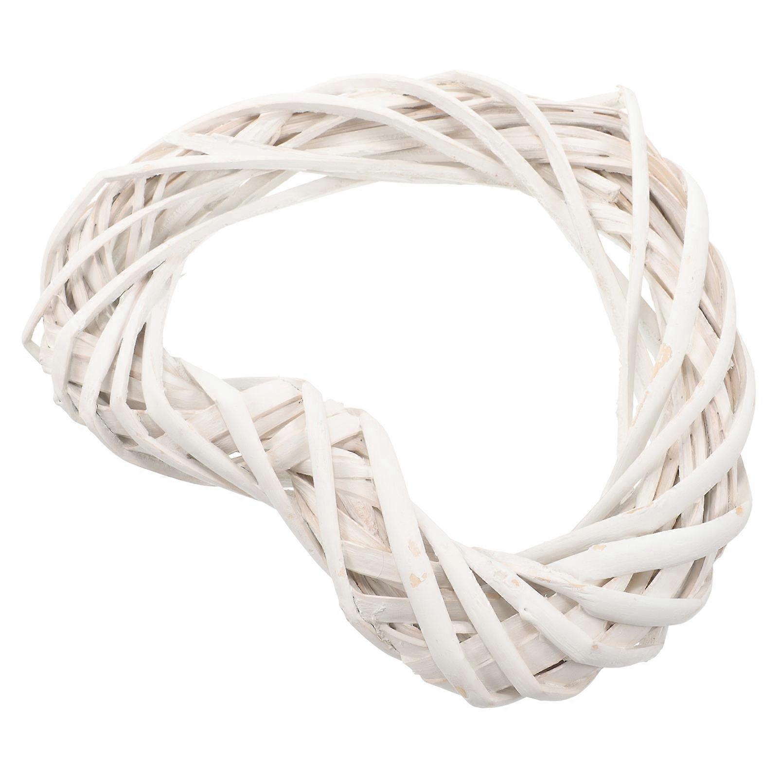 DIY Wreath Frame Heart Shaped Rattan Wreath for 4Pcs Decoration