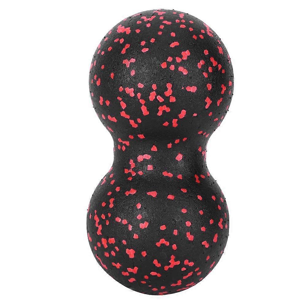 EPP Massage Ball Fascia Release Ball Myofascial Release Trigger Point Deep Tissue Ball Double Hockey Ball Black Red