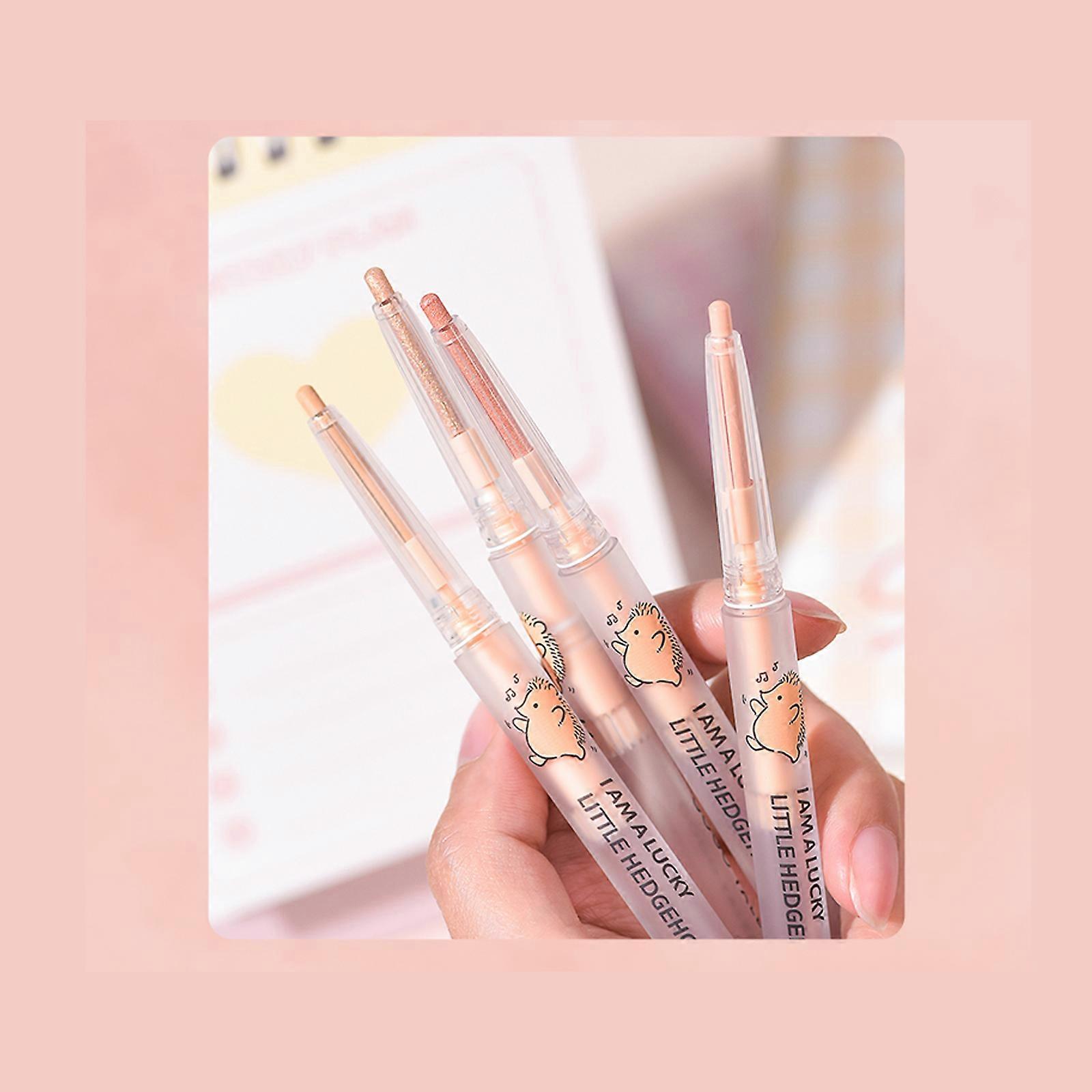 gogotales 0.2g Eye Highlighter Cream Eyeshadow Stick Dual-use Lying Silkworm Eyeshadow Pen Built-in Sharpener Rotary Eyeliner Stick