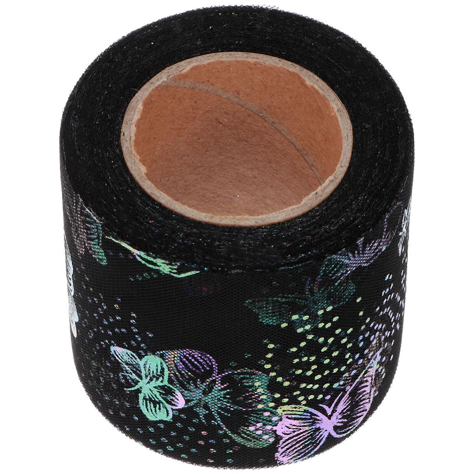 DIY Clothing Ribbon Wrapping Craft Ribbon Black 6Cm*25Yd Celebrated Decorations 1Pack