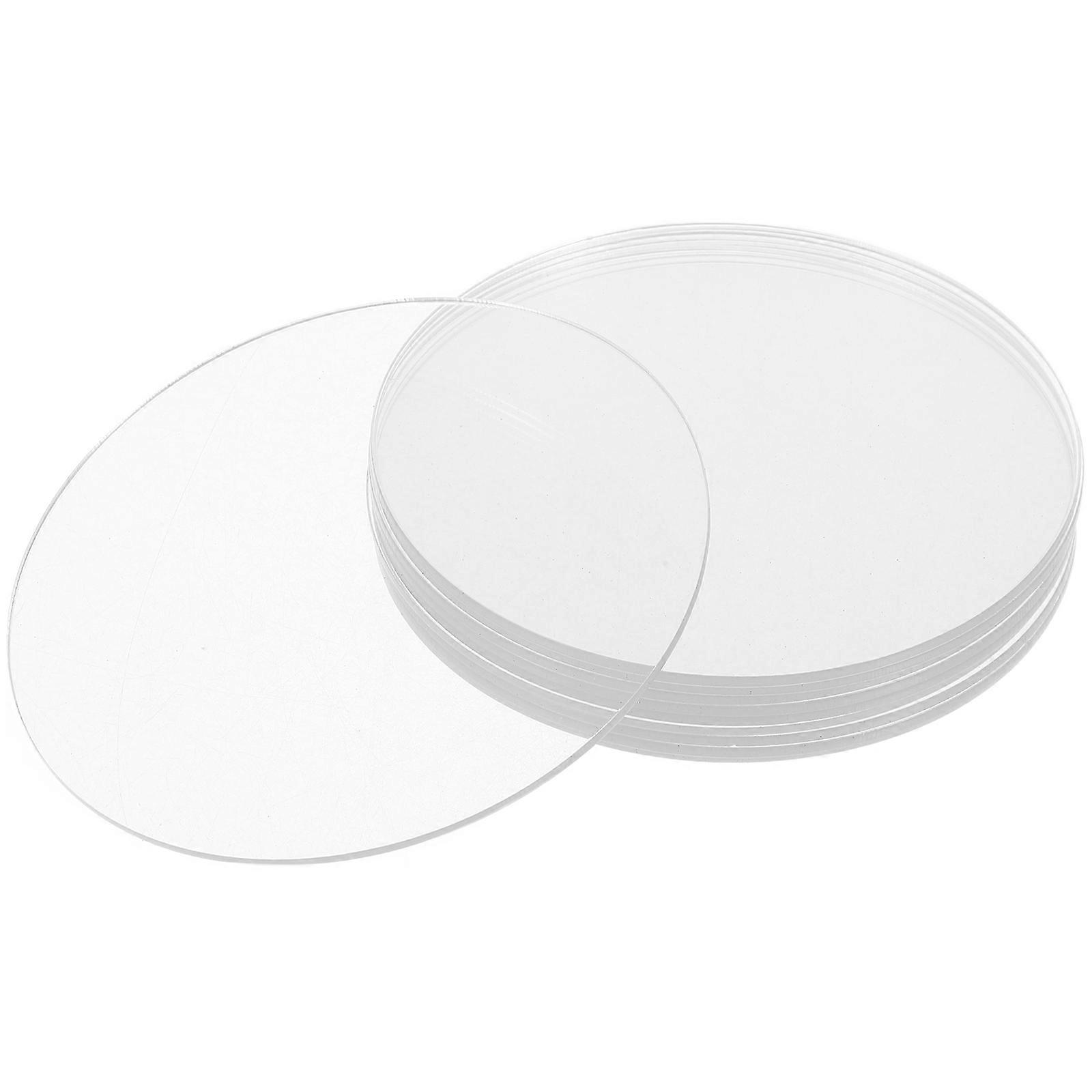 Transparent Acrylic Circles for DIY Projects Cuttable Plastic Sheets 20Pcs