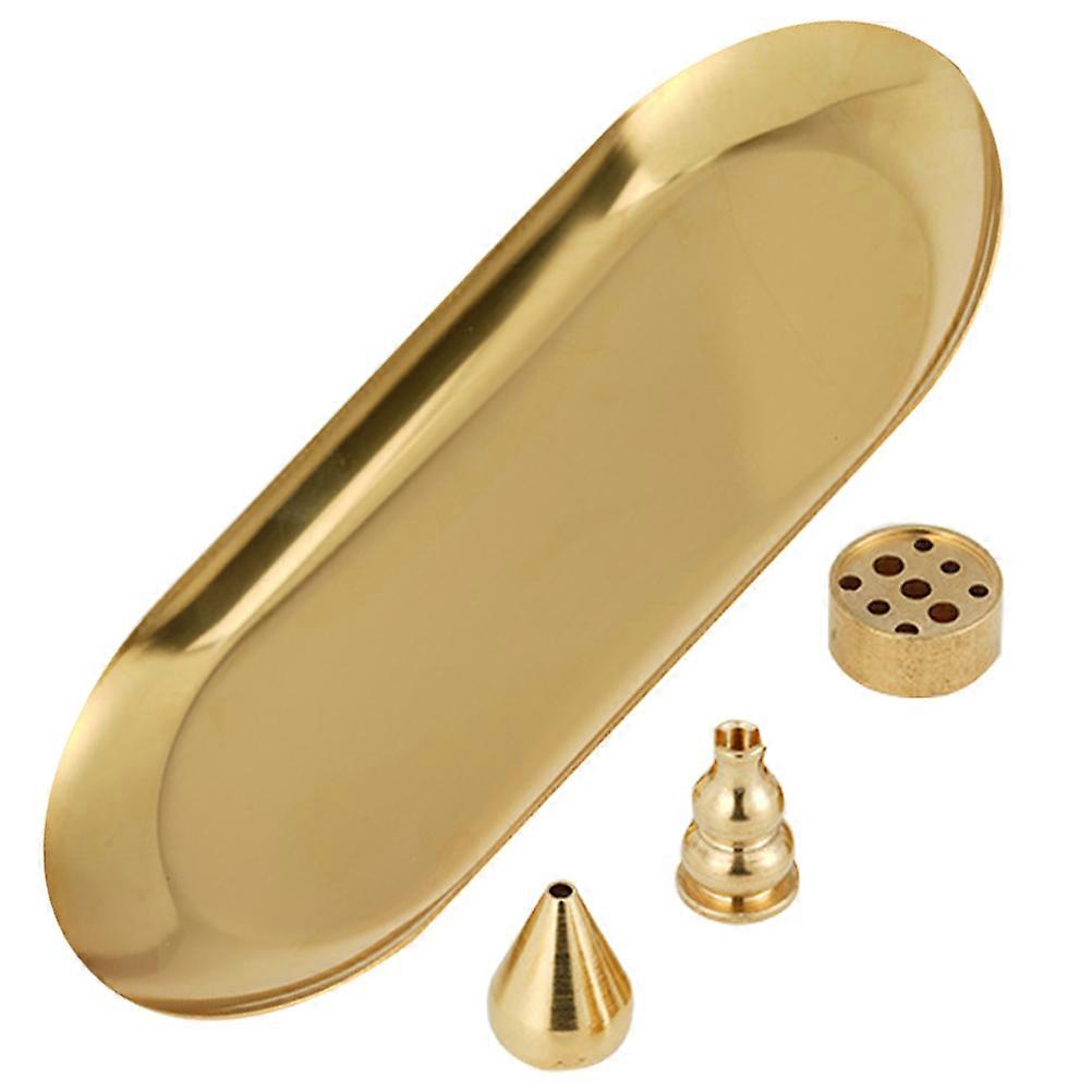 Incense Burner Brass Incense Stick Holder Set 4Sets for Home Use