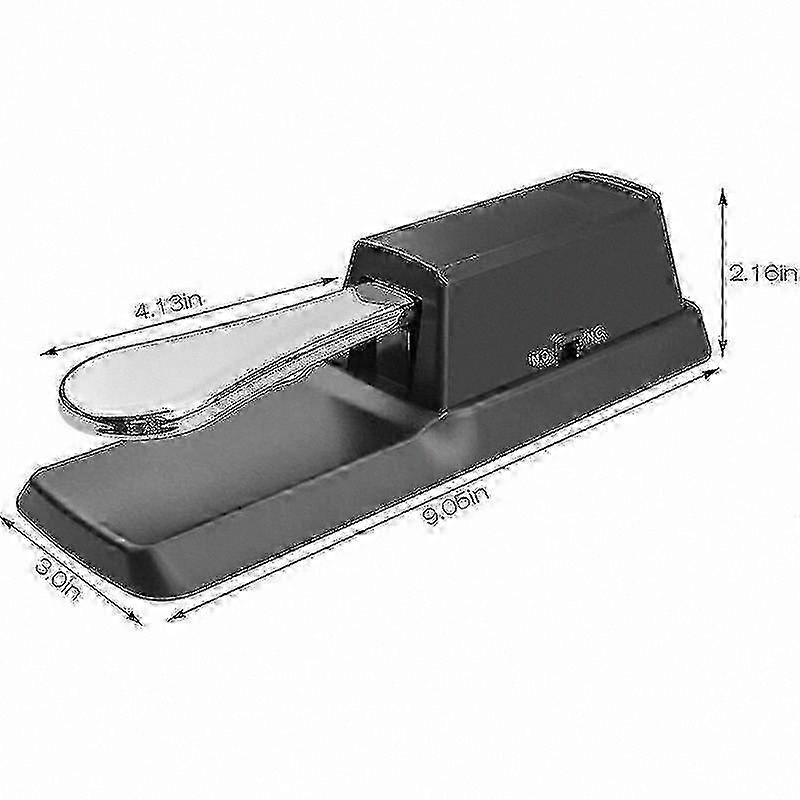 Universal Sustain Pedal for Digital Piano with Expression Control Footswitch