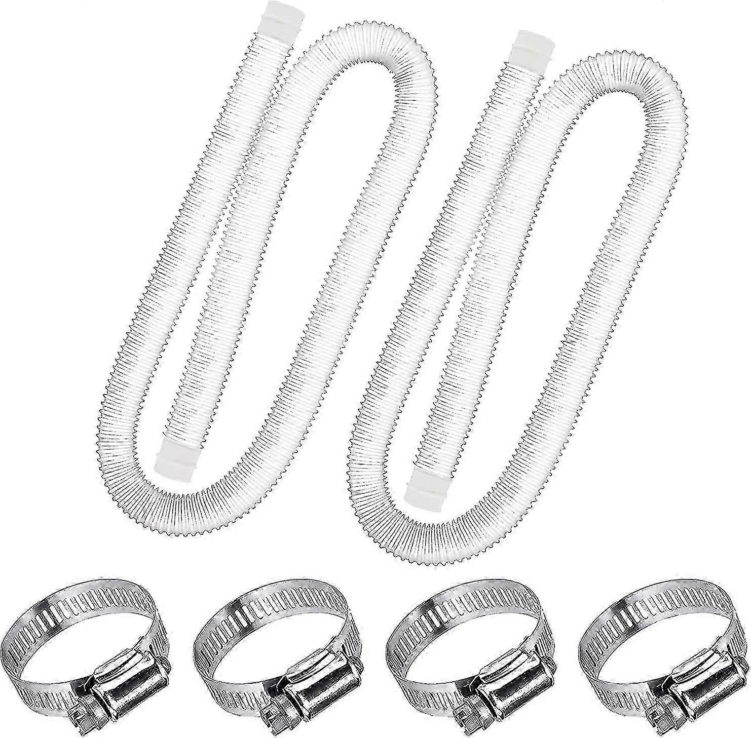 Replacement Pool Hose 1.25" Diameter, Wire Clamp 1.25" Hoses