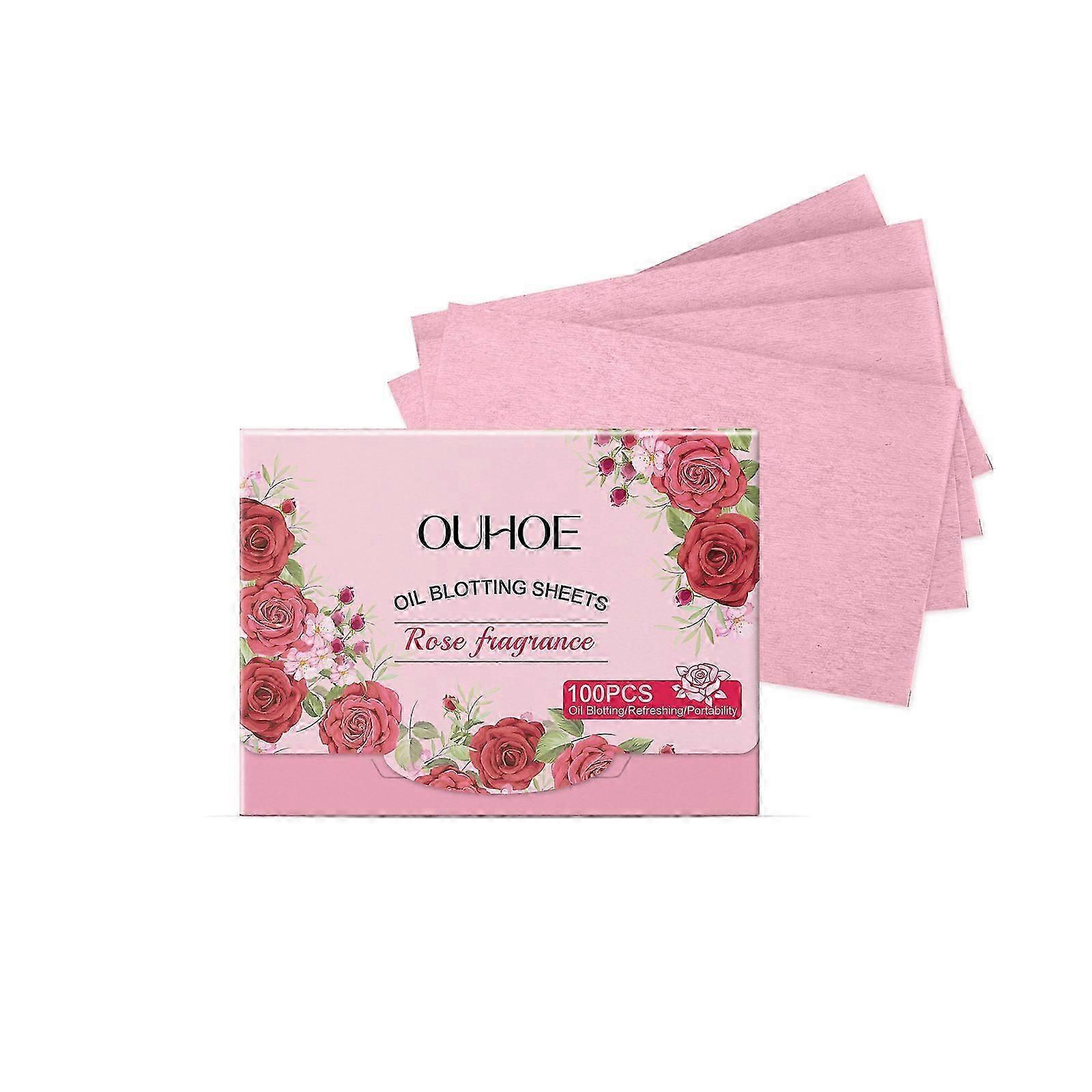 OUHOE Heartbeat Rose Oil Absorbent Paper keeps the face clean, comfortable, refreshing and portable
