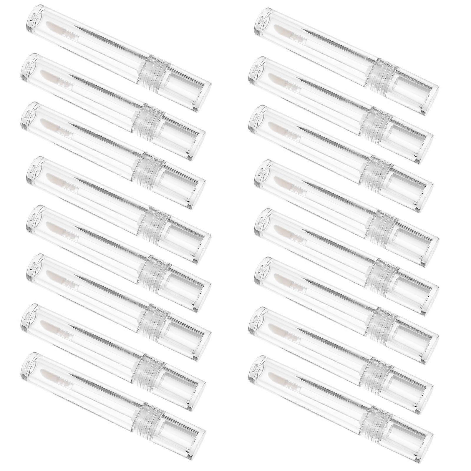 Refillable Lip Gloss Tube Cosmetic Tubes Diy Projects Plastic Transparent 20Set