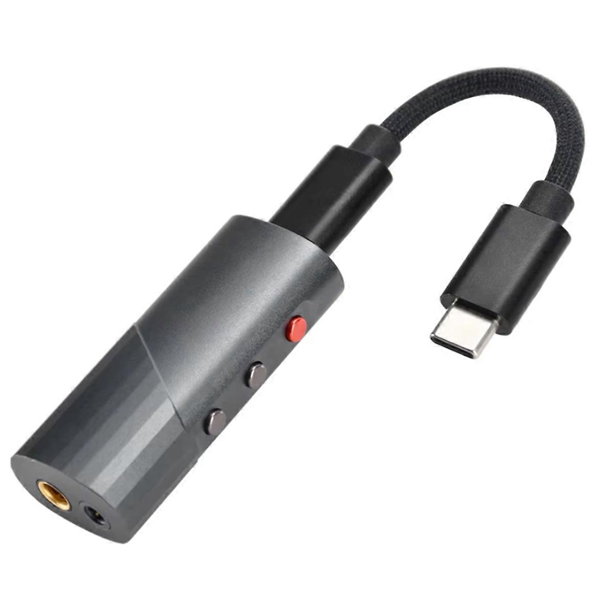 CD-20 Protable Decoder Type-C Cavo Decodifica Audio e Amplificatore per Cuffie 3.5mm 4.4mm Plug Accessori per Auricolari