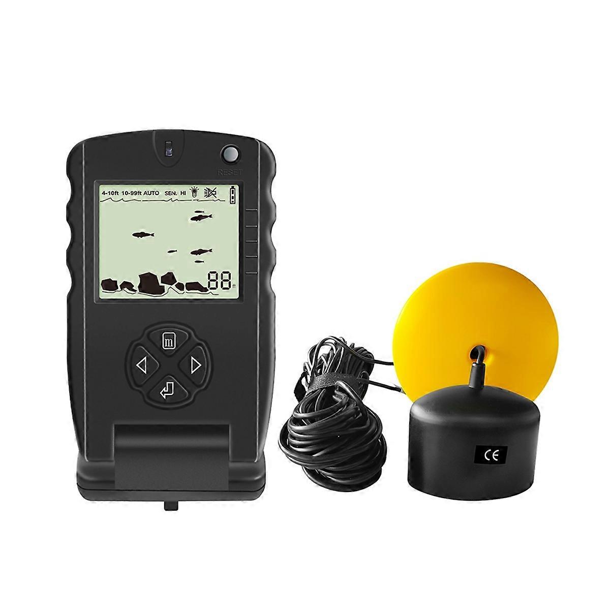 Fish Finder Ice Fishing Sonar Sounders Alarm Transducer Fishfinder
