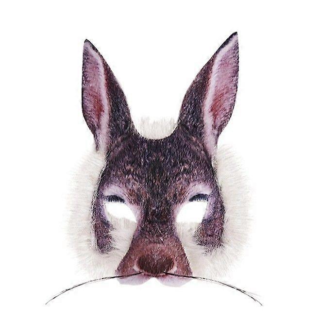 Påsk Djur Mask Tillbehör Maskerad Dekoration Rekvisita Halva Ansiktet Djur Tiger Mask