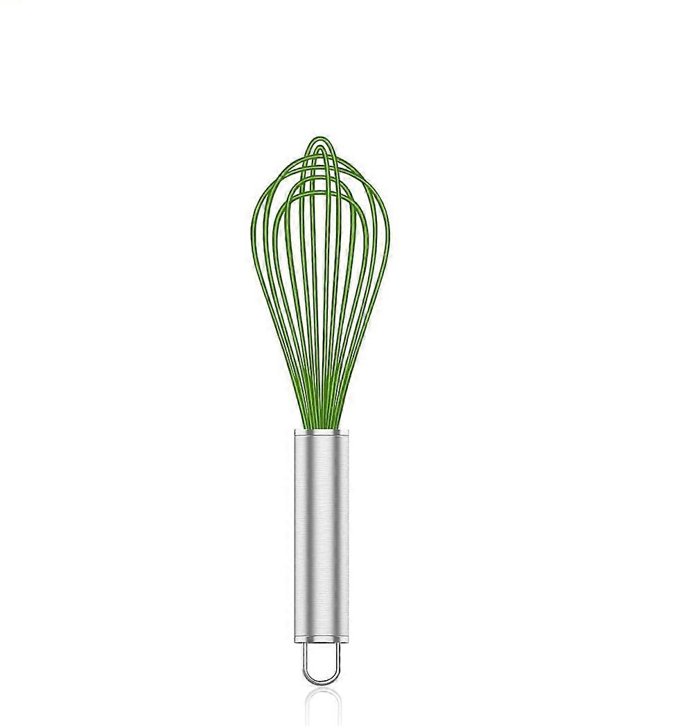 Silicone Whisk 1/2/3 Pack - Non-Scratch Stainless Steel & Silicone Whisks for Nonstick Cookware, Small Whisk Set
