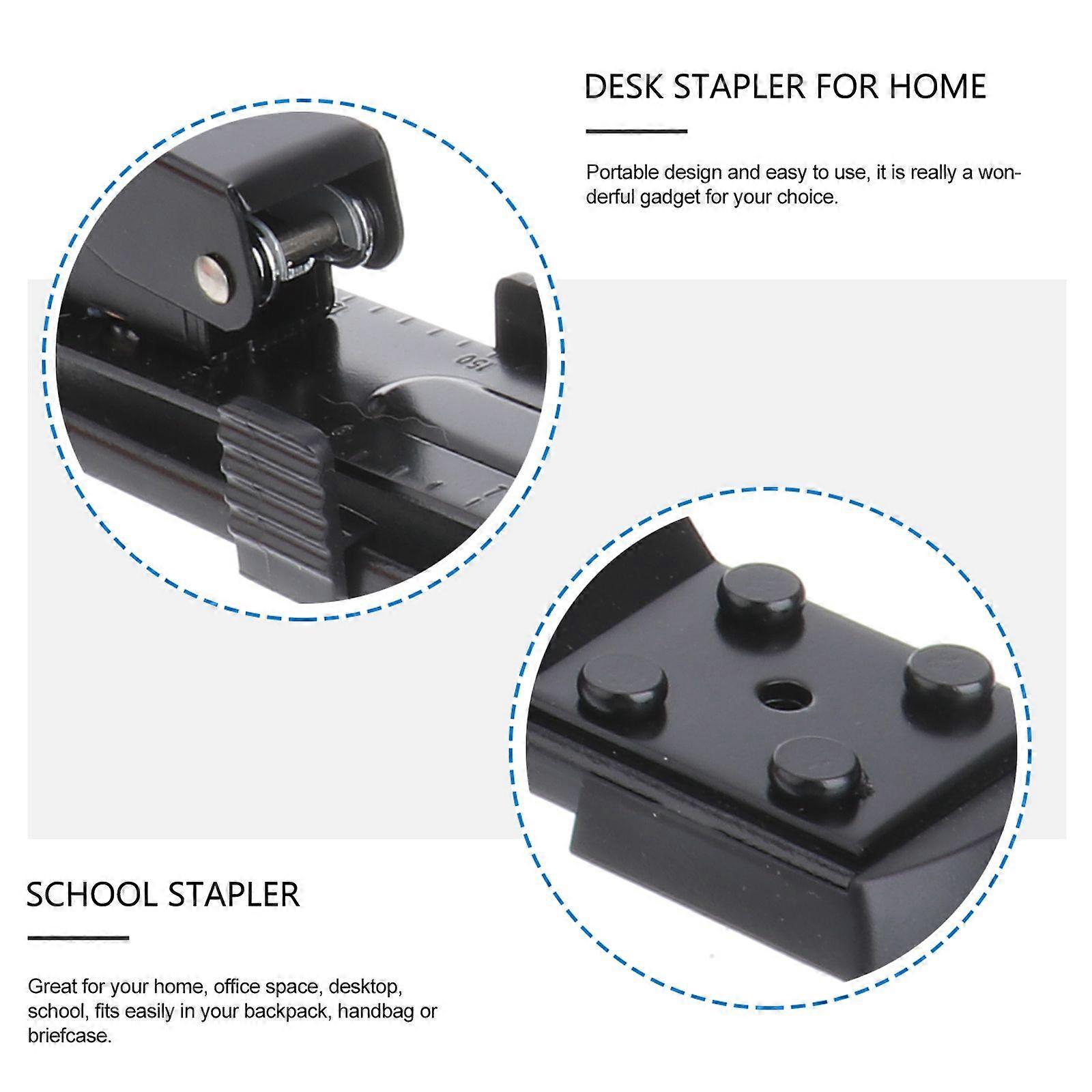 1PC Long Arm Stapler Paper Sheets Binding Machine Durable Stapling Tool Stationery Supplies for Home School Office(Tail Random)