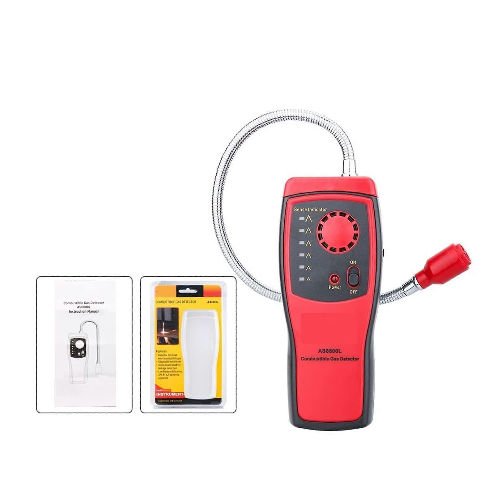 Air Quality Monitor Gas Detector AS8800L Gas Leak Detector Sensitivity Gas Analyzer Sound and Light Alarm