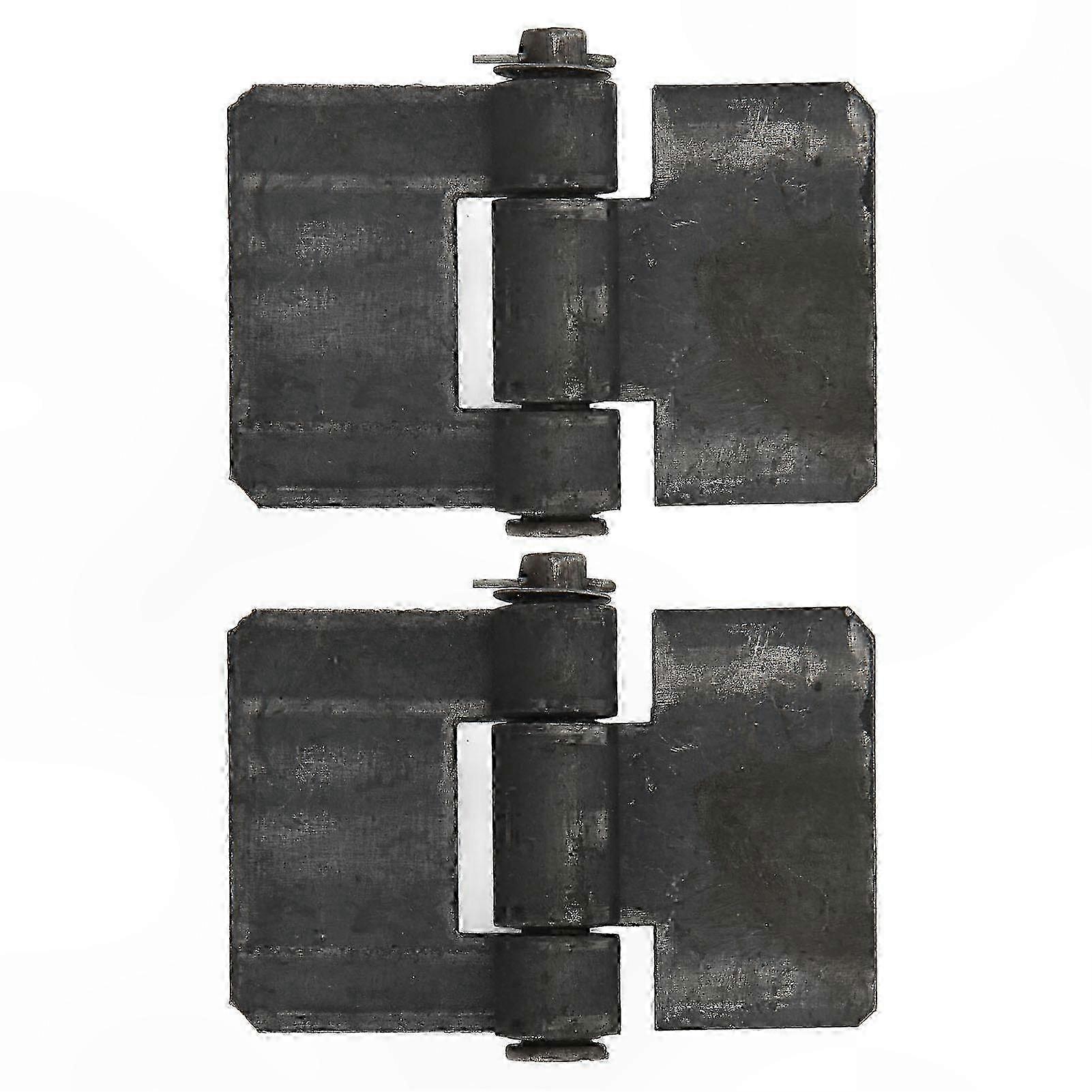 2 Pack Heavy-Duty Weld-On Hinges 106x75x5mm Stainless Steel Door for Trailers and Gates