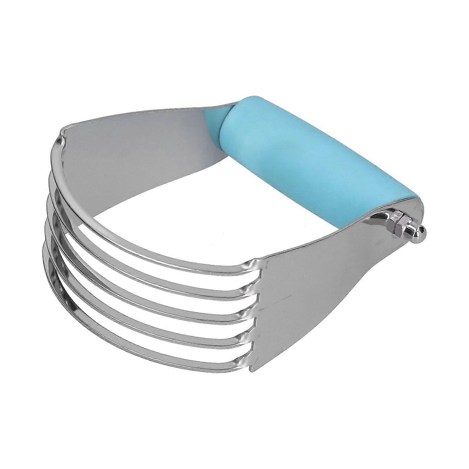 Stainless Steel Dough Blender Pastry Blender and Dough Cutter Professional Pastry Cutter with Heavy Duty BladesBlue
