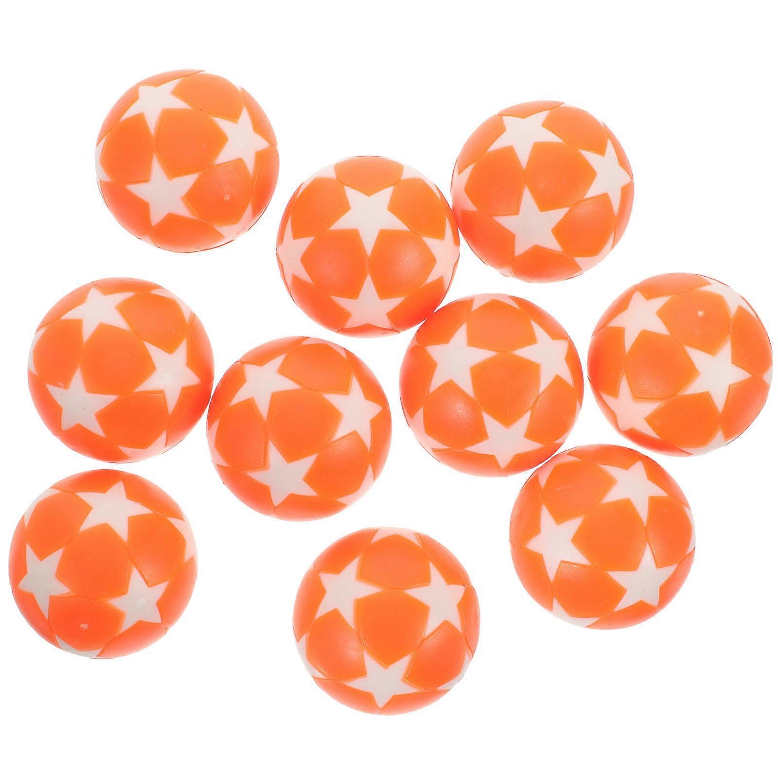 Orange Foosball Balls Plastic for Table Soccer 30Pcs Recreation Set