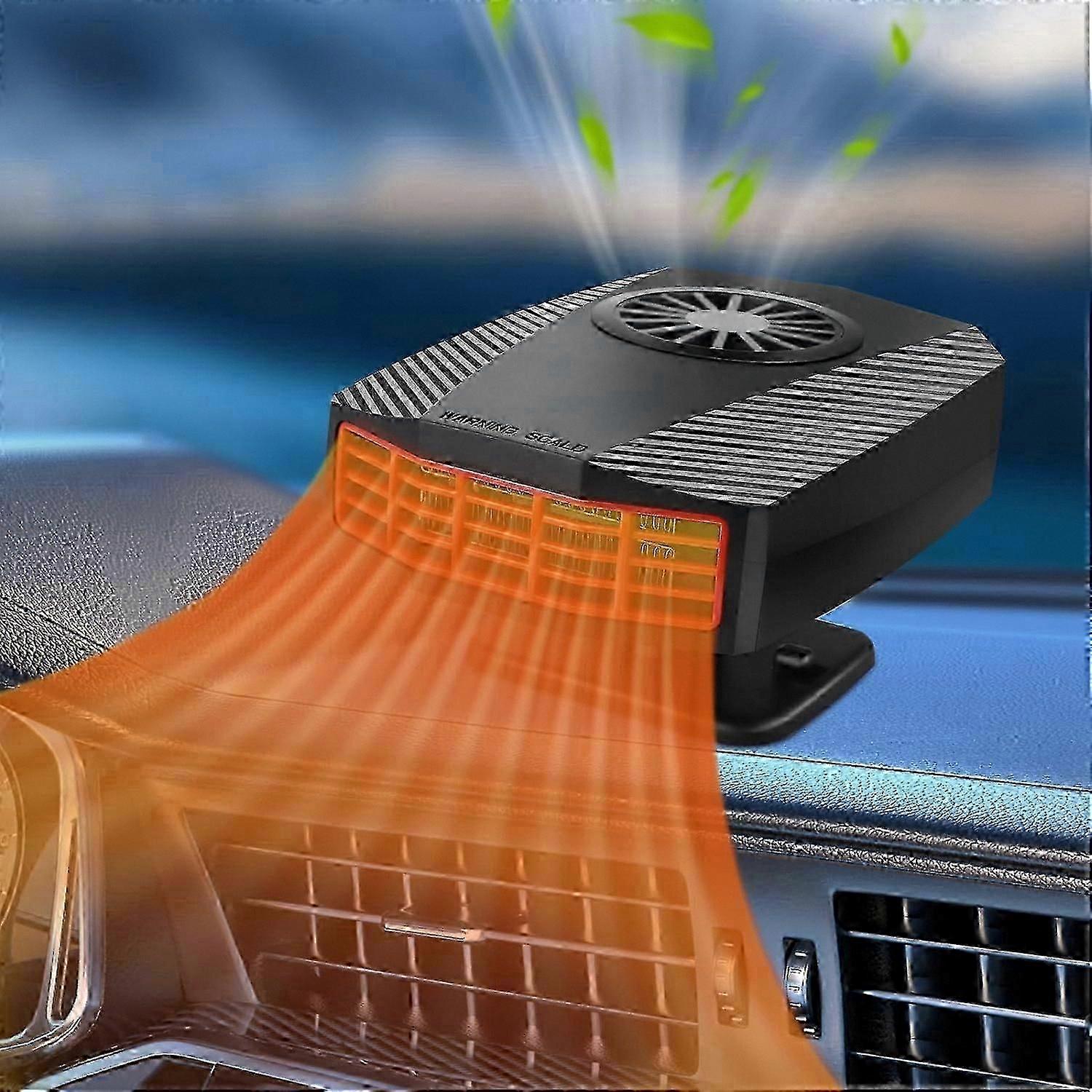 Portable 12V Car Heater Fan with Defogging Function Fit For Windshields and Interior Use