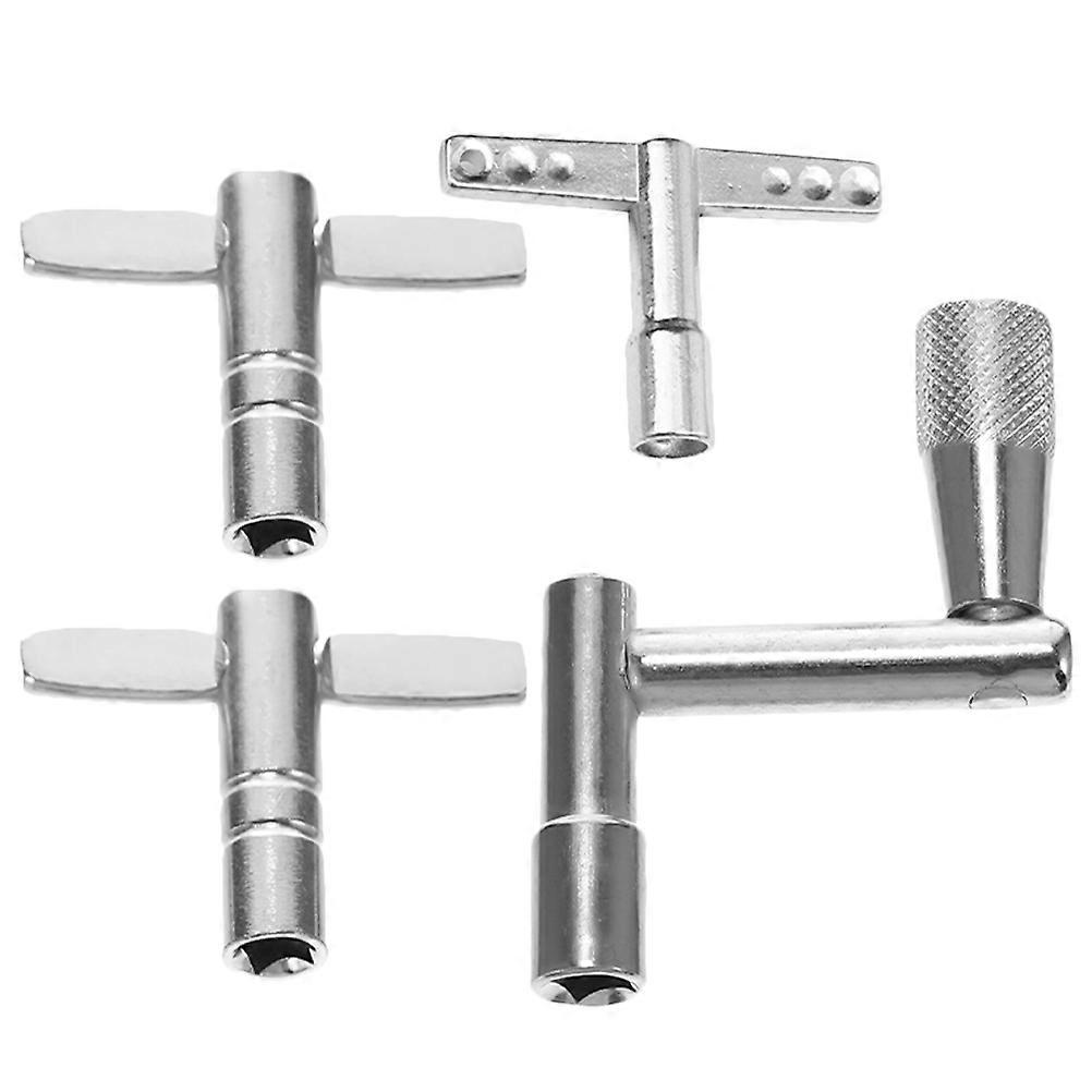 Drum Tuning Keys Silver Drum Set Adjustment Wrenches for Repairing 20Pcs