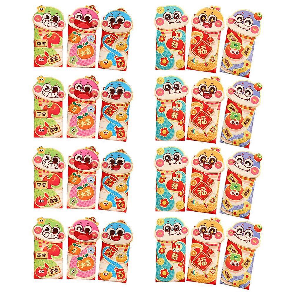 Chinese Red Packet Paper Money Envelopes for Storage 48Pcs