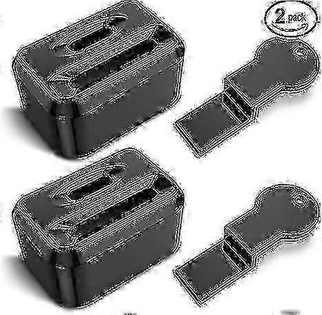 Seat belt lock cover - 2 pieces to prevent children or special people from unlocking the seat belt (universal type)