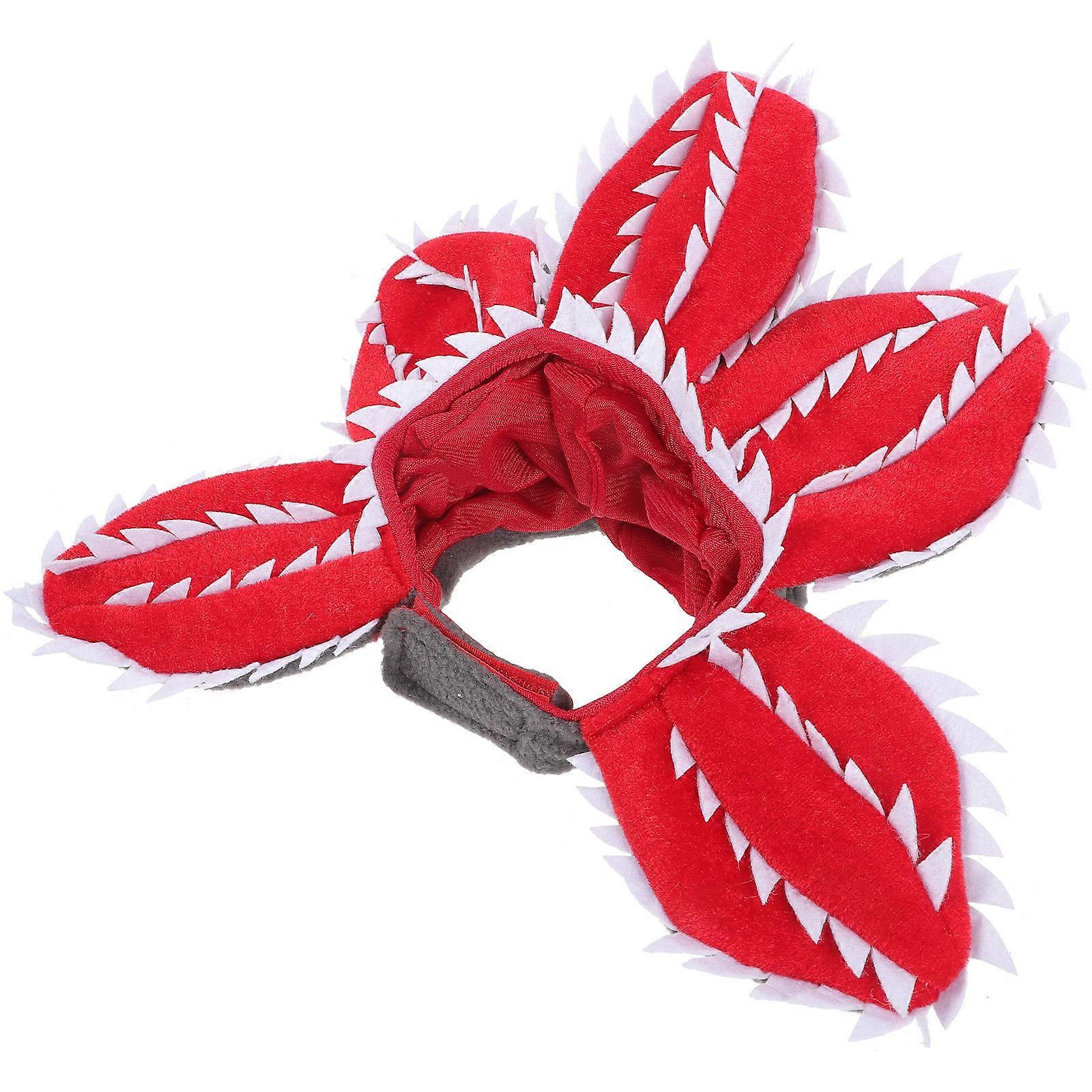 Pet Cap Corpse Flower Pattern Comfortable Kitten Cap for Decoration 5Pcs