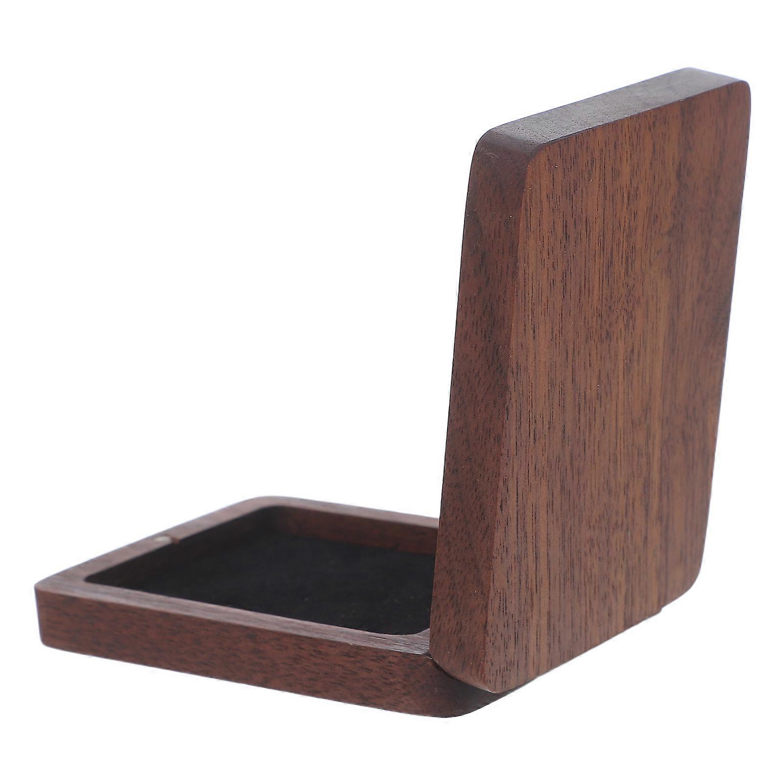 Badge Storage Organizer For Collectors Designed For Award Presentation And Gatherings Featuring Lightweight Walnut Wood 3Pcs