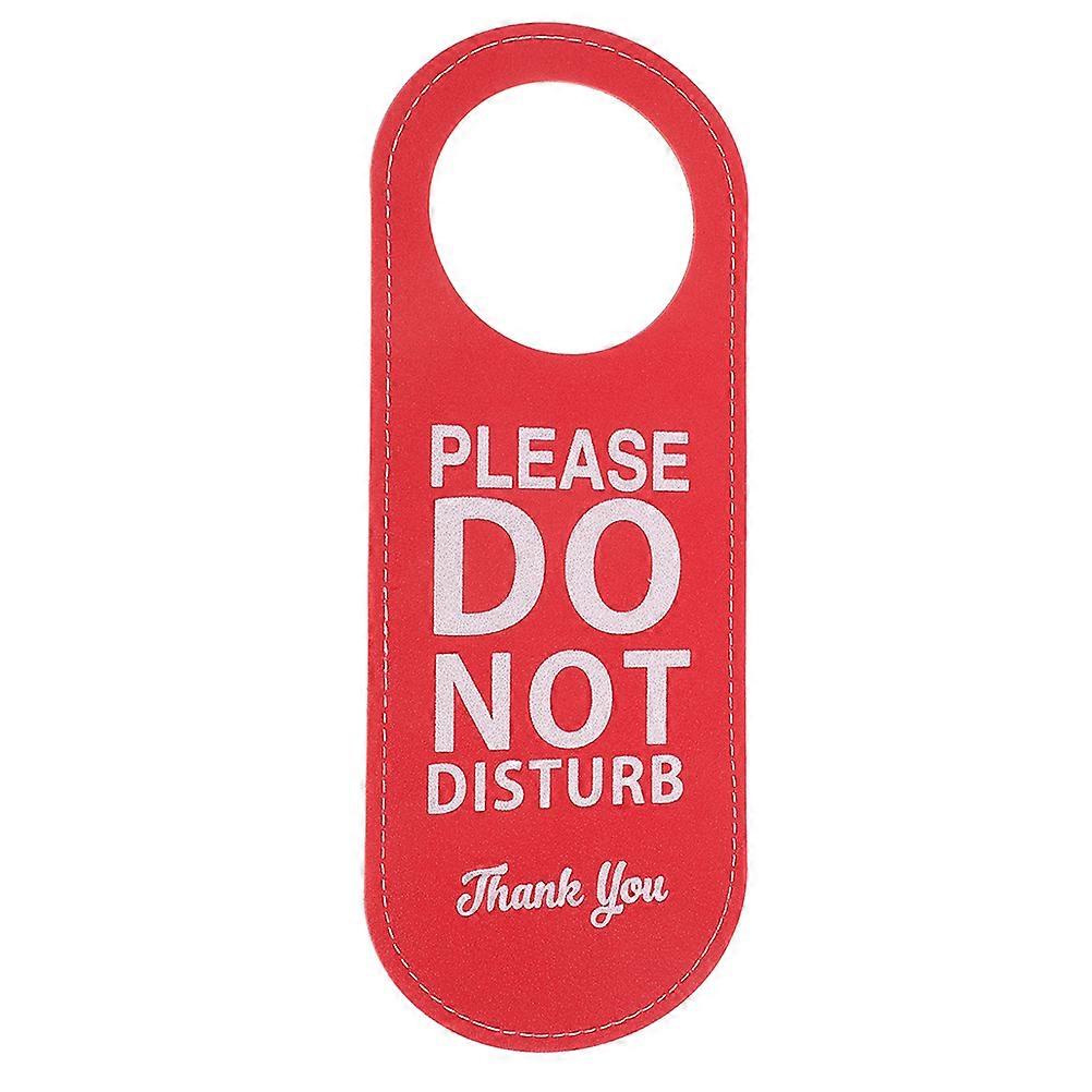 Double Side Welcome Please Knock Sign 3Pcs Rectangular Door Hanger For Office Meeting Room Privacy Protection