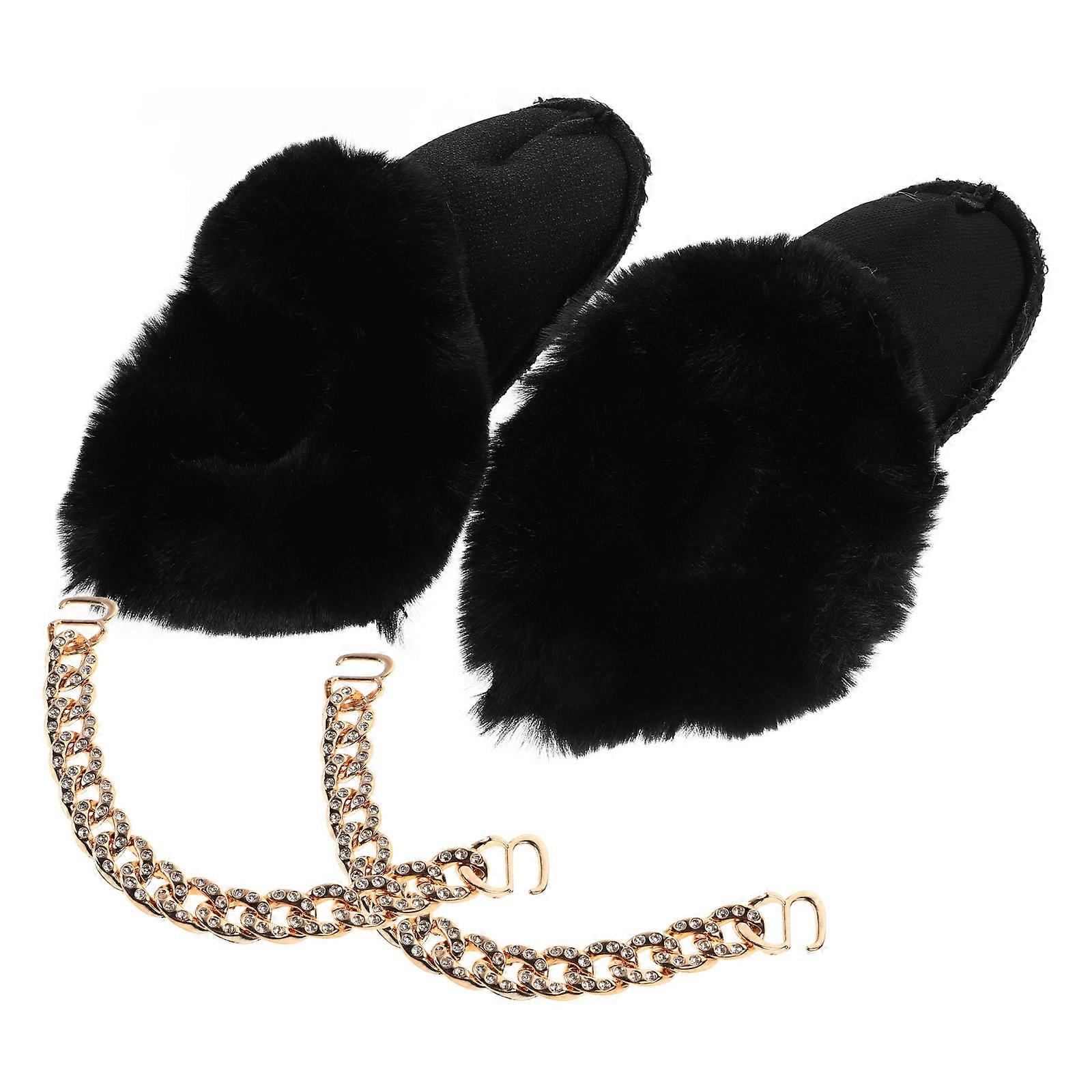 Detachable Plush Liner Insoles For Shoes Providing Warmth And Comfort In Winter 2 Pairs Slip-on Design