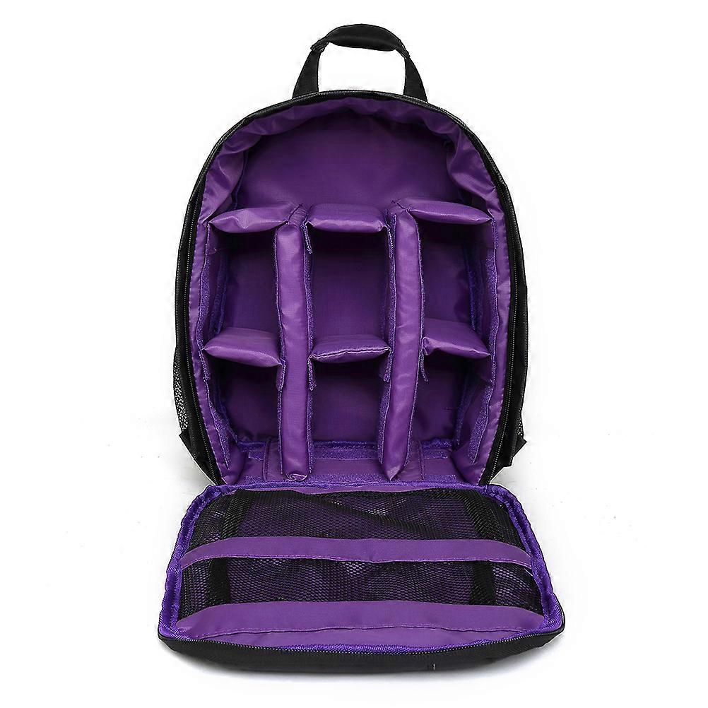 Purple Camera Backpack Durable Dslr Bag for Camera Protection 2Pcs